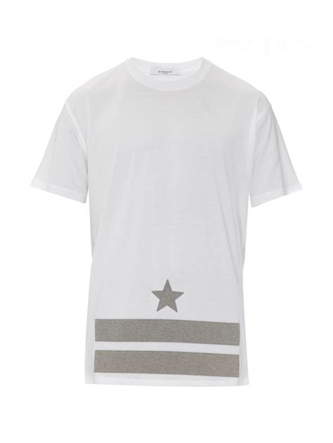 givenchy columbian embroidered stars t-shirt|Givenchy Logo And stars.